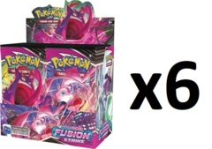 Pokemon SWSH8 Fusion Strike Booster Box CASE (6 Booster Boxes)